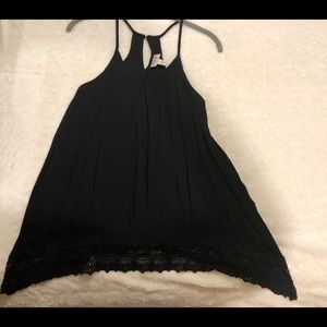 Mossimo black lace trimmed tank